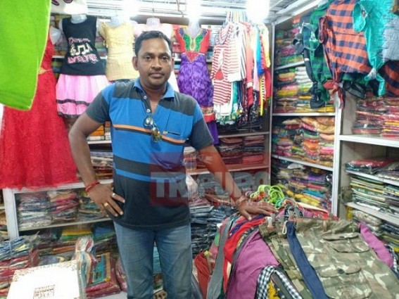 Garment shop looted two times in 3 days
